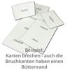 80 Business Cards, 7.4 x 10.5 cm (DIN A7), Genuine Deckle-Edge Paper, Printable on 10 A4 Sheets view 3