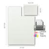 80 Business Cards, 7.4 x 10.5 cm (DIN A7), Genuine Deckle-Edge Paper, Printable on 10 A4 Sheets view 4
