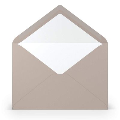 PAPERADO 25 C5 Envelopes, Taupe Ribbed, 100 gsm, No Window