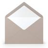 PAPERADO 25 C5 Envelopes, Taupe Ribbed, 100 gsm, No Window view 1