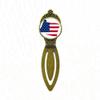 Oregon USA Map Stars and Stripes Flag Bookmark, Retro Bro Label Page Marker view 1