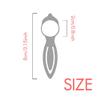 Ocean Fish Small Retro-Style Bookmark for Office Labels, Pink view 2
