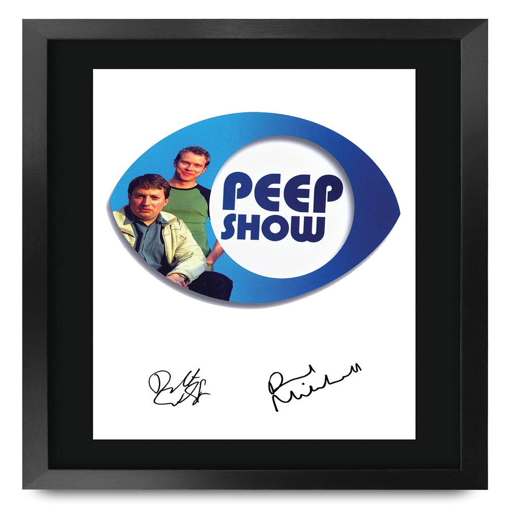 HWC Trading A3 Peep Show Robert Webb Printed Autograph Picture, Signed-Style, Framed