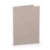 PAPERADO 25 A5 Folded Cards - Taupe Ribbed Light Brown Mud - 220 gsm view 1