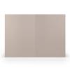 PAPERADO 25 A5 Folded Cards - Taupe Ribbed Light Brown Mud - 220 gsm view 2