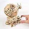 UGEARS Wooden Globe 3D Puzzle, Rotating Mechanical Model Kit with Shuttle and Sputnik view 4