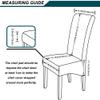 LINGKY Velvet Stretch Dining Chair Covers, Peacock Blue, Set of 2 view 3