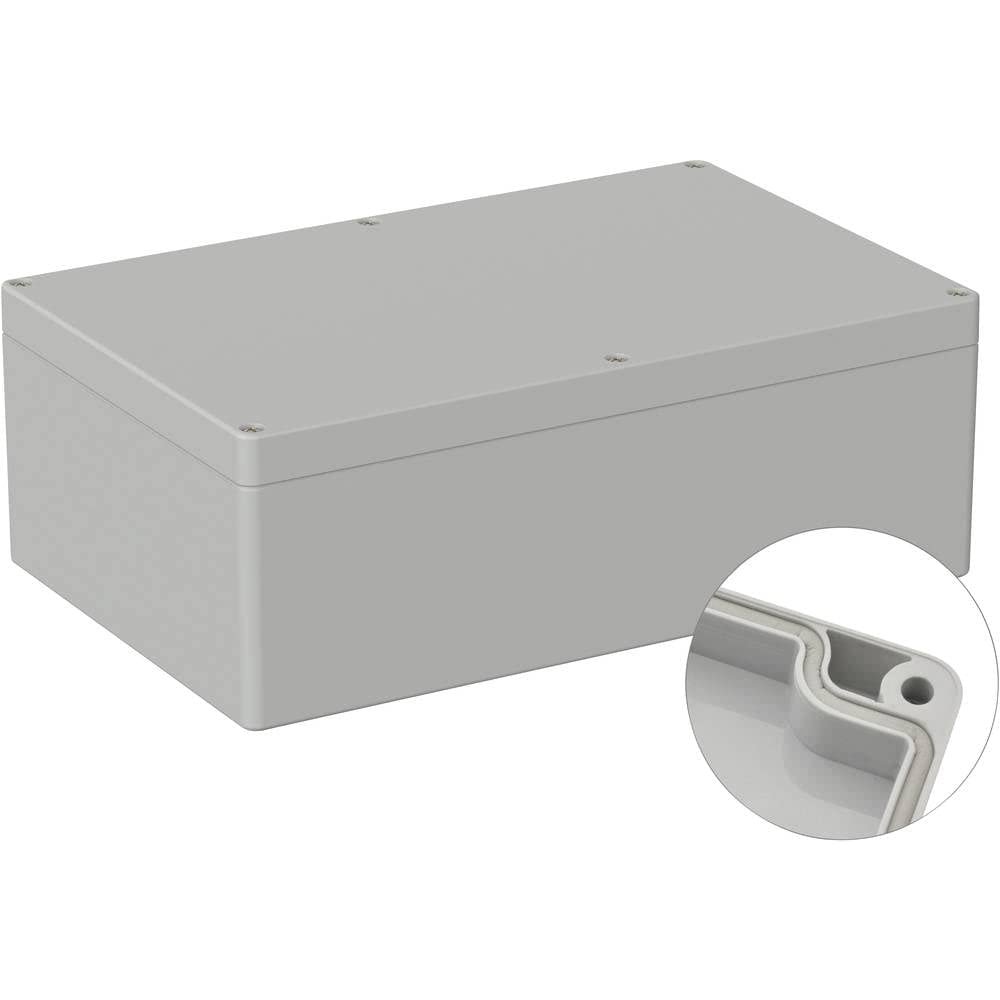 TRU COMPONENTS TC-9065540 Outdoor Enclosure 250 x 160 x 90 mm Polycarbonate Light Gray (RAL 7035), 1 pc.