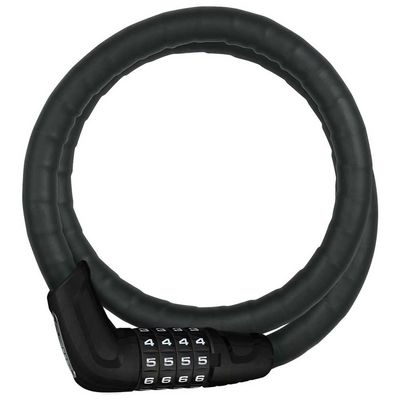 ABUS 86173 Steel-O-Flex, Black, 85 cm