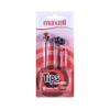 Maxell In-Tips Earphones, Red, In-Ear Headset, Single Jack view 2