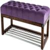 EMRA WOOD LPP 4 Upholstered Bench, 50 cm High, Purple/Lavender/Violet, 115 × 40 cm view 1