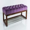 EMRA WOOD LPP 4 Upholstered Bench, 50 cm High, Purple/Lavender/Violet, 115 × 40 cm view 4
