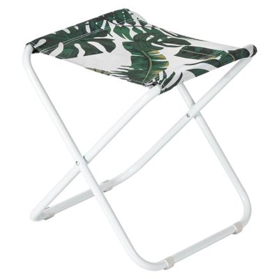 Harbour Housewares Classic Folding Stool – Lightweight, Practical Foldable Design – Banana Leaf