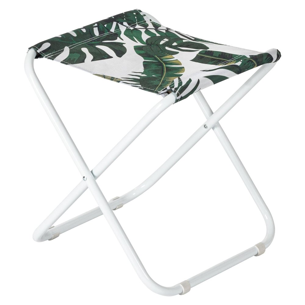 Harbour Housewares Classic Folding Stool – Lightweight, Practical Foldable Design – Banana Leaf