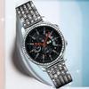 DEALELE 22mm Diamond Stainless Steel Band with Bezel Ring Cover for Galaxy Watch 46mm, Samsung Gear S3 Frontier/Classic, Black view 3