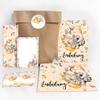JuNa-Experten 12 Woodland Animal Birthday Invitations for Girls and Boys, with Envelopes, Bags, Stickers, Bookmarks and Notepads view 1
