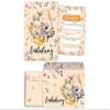 JuNa-Experten 12 Woodland Animal Birthday Invitations for Girls and Boys, with Envelopes, Bags, Stickers, Bookmarks and Notepads view 2