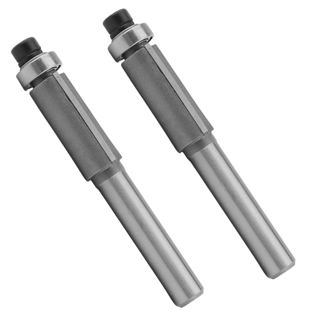 Utoolmart Flush Trim Bit with Straight Shank for Cutting Plywood and Hardwood