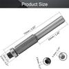 Utoolmart Flush Trim Bit with Straight Shank for Cutting Plywood and Hardwood view 2