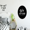 MuchoWow Round Wall Art 60x60 cm – She Believed She Could, So She Did view 3