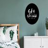 MuchoWow Round Wall Art 60x60 cm – She Believed She Could, So She Did view 4