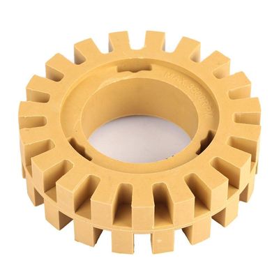 100 mm Toothed Rubber Decal Eraser without Shank for Removing Stickers and Adhesive Residue from Car Paint