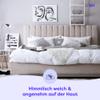 Wolkenfeld Cotton Renforcé Bedding Set 135 x 200 cm, OEKO-TEX, Duvet Cover & Pillowcase 80 x 80 cm, Anthracite view 2