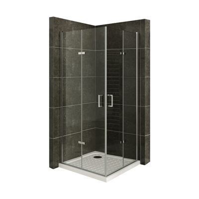 Moments of Glass MATILDE Shower Enclosure with Folding Door, 70 x 70 cm, 190 cm High – DK11