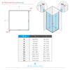 Moments of Glass MATILDE Shower Enclosure with Folding Door, 70 x 70 cm, 190 cm High – DK11 view 3