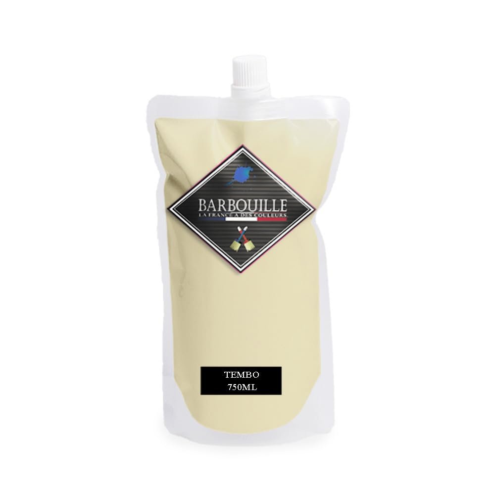 BARBOUILLE Tembo Satin Acrylic Wall Paint for Walls, Ceilings, Wood and Balconies, Washable, 30-Minute Drying, VOC A+, Made in France, 750 ml