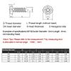 BOZONLI Stainless Steel Button-Head Hex Socket Self-Tapping Screws, M5 × 25 mm, 10 pcs view 3