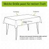 Melody Washable Oilcloth Tablecloth 160 x 140 cm Rectangular Red Check, Sold by the Meter #1112-02 view 4