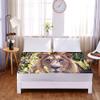 Chickw1 3D Printed Fitted Sheet for Box Spring Bed, Soft Microfiber Mattress Protector, Pocket Depth up to 30 cm (Jungle Leaves, 160x200x30 cm) view 3