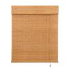 Bamboo Roller Blind, Roll-Up Blackout Shade, 140 x 260 cm view 1