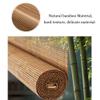 Bamboo Roller Blind, Roll-Up Blackout Shade, 140 x 260 cm view 4