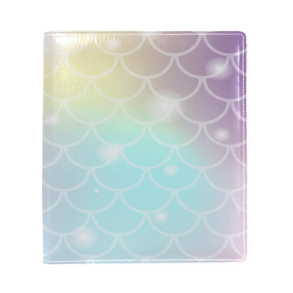 EZIOLY Stretch Book Cover with Mermaid Scales