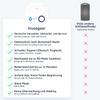 musegear Key Finder with Bluetooth App, Black Leather Case, White Finder, for iOS & Android view 2