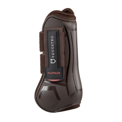 Platinum Neoprene Tendon Boots with Rubber Reinforcement and Full Hook-and-Loop Closure