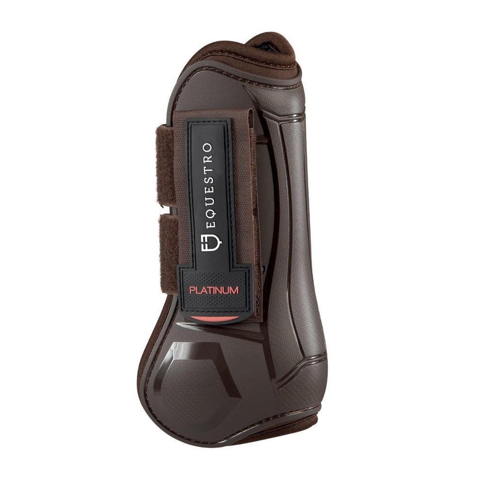 Platinum Neoprene Tendon Boots with Rubber Reinforcement and Full Hook-and-Loop Closure