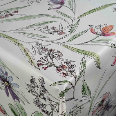 Lindsay Oilcloth Tablecloth for Garden Tables, 130 x 340 cm, Rectangular, Washable