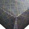 Linas Anthracite PVC Oilcloth Tablecloth 100 x 230 cm, Rectangular view 1