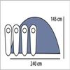 Semptec Automatic Dome Tent for 4 People, 5,000 mm Water Column view 4