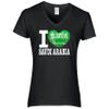 FanShirts4u Women's T-Shirt - I Love Nepal - World Cup Jersey Love Heart (XXL, Saudi Arabia/Black) view 1