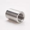 MroMax M14 x 20 x 30 mm Thread, Round 304 Stainless Steel Coupling Nuts, Silver-Tone, 5 pcs view 2