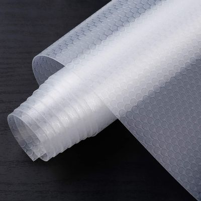Non-Adhesive EVA Shelf Liner for Kitchen Drawers, Transparent, Waterproof, 30 x 1,000 cm