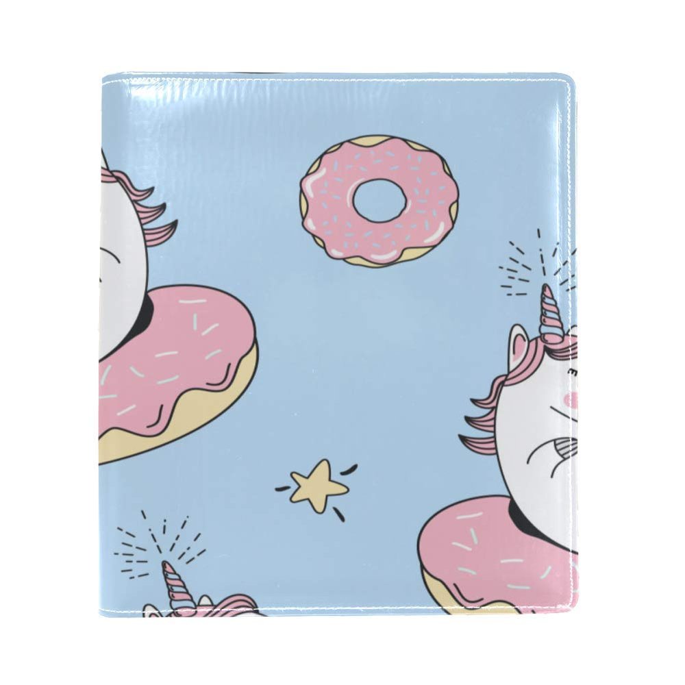 EZIOLY Baby Unicorn Stretchy Book Cover for Most Hardcover Textbooks up to 22.1 x 16 cm, Self-Adhesive Fabric, Washable and Reusable