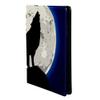 EZIOLY Howling Wolf Stretchable Book Cover for Most Hardcover Textbooks up to 22.1 x 16 cm, Self-Adhesive Fabric, Washable and Reusable view 3