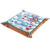 Square Storage Basket with Sea, Lighthouse, Wheel and Wave Pattern view 1