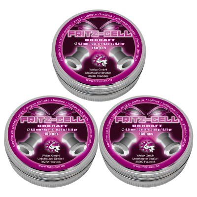 Fritz-Cell Urkraft 4.5 mm Airgun Pellets, 3 x 150