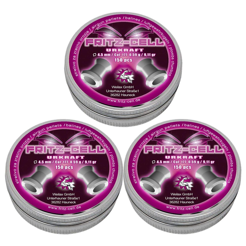 Fritz-Cell Urkraft 4.5 mm Airgun Pellets, 3 x 150